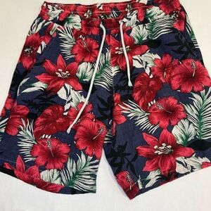 Tropical Hibiscus Men's Board Shorts
